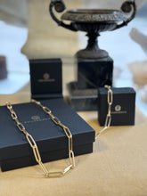 Ladda upp bild till gallerivisning, Paperclip, halsband 18k