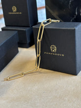 Ladda upp bild till gallerivisning, Paperclip, armband 18k