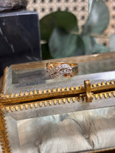 Ladda upp bild till gallerivisning, Ring 18k vitt &amp; rött guld med diamanter
