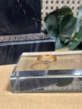 Ladda upp bild till gallerivisning, Alliansring med diamanter 0,14ct. 18k guld, 1988
