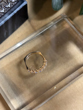 Ladda upp bild till gallerivisning, Alliansring med diamanter 0,49ct. 18k guld, 1987
