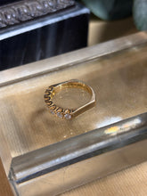 Ladda upp bild till gallerivisning, Alliansring med diamanter 0,49ct. 18k guld, 1987

